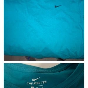 Aqua blue Nike shirt